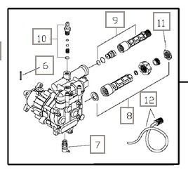 BRIGGS 206376GS  Power washer pump repair parts